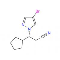 (3R)-3-(4-bromopyrazol-1-yl)-3-cyclopentylpropanenitrile