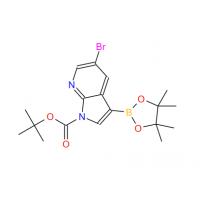 tert-butyl 5-bromo-3-(4,4,5,5-tetramethyl-1,3,2-dioxaborolan-2-yl)pyrrolo[2,3-b]pyridine-1-carboxylate