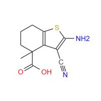 2-Amino-3-cyano-4-methyl-4,5,6,7-tetrahydrobenzo[b]thiophene-4-carboxylic acid