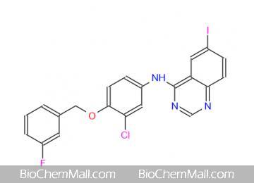 N-[3-chloro-4-[(3-fluorophenyl)methoxy]phenyl]-6-iodoquinazolin-4-amine